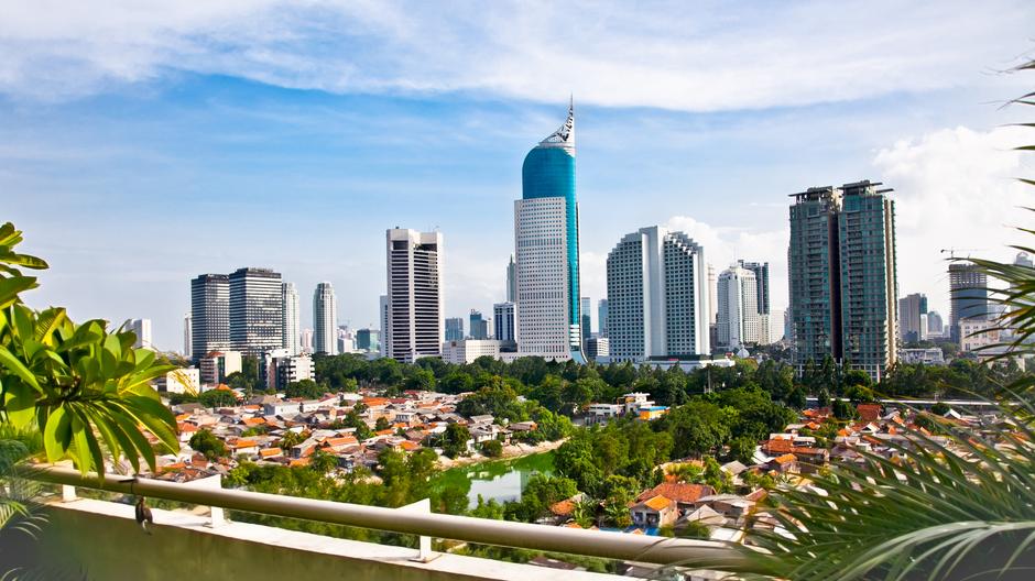 Городской пейзаж столицы Индонезии - Джакарты